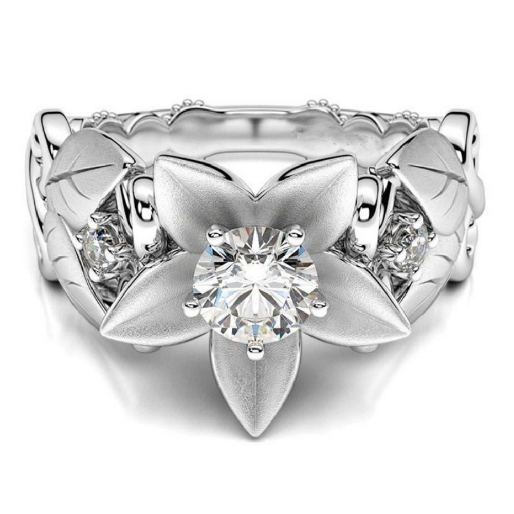 Ring AAA Zircon - Spring Flower - Picture 6 of 8